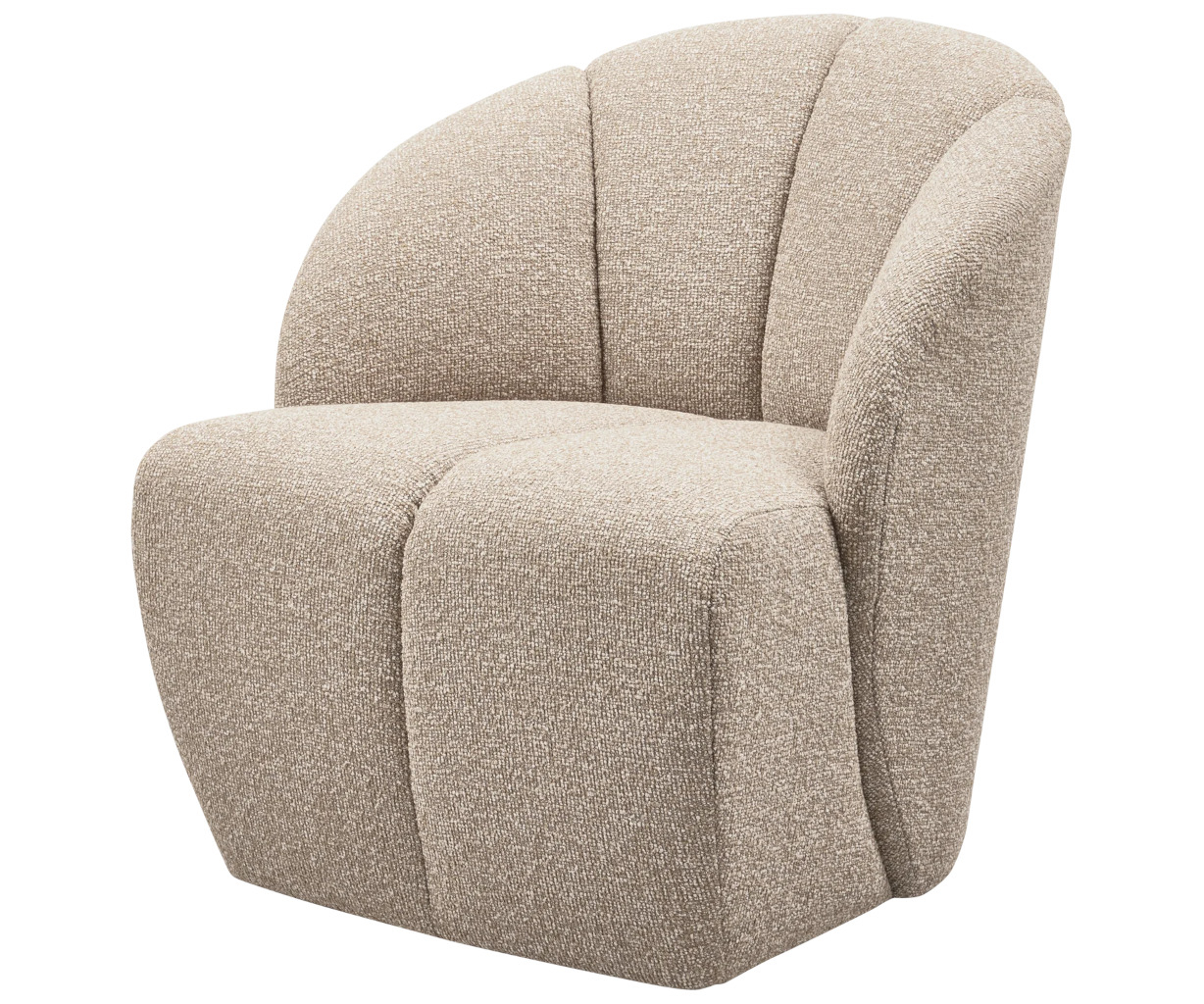 Woood Mojo Swivel lænestol - bouclé beige melange