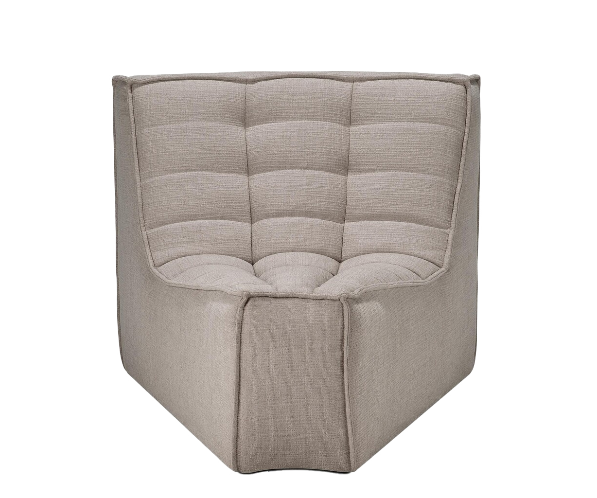 Ethnicraft N701 sofa - 45 Corner - Ecru