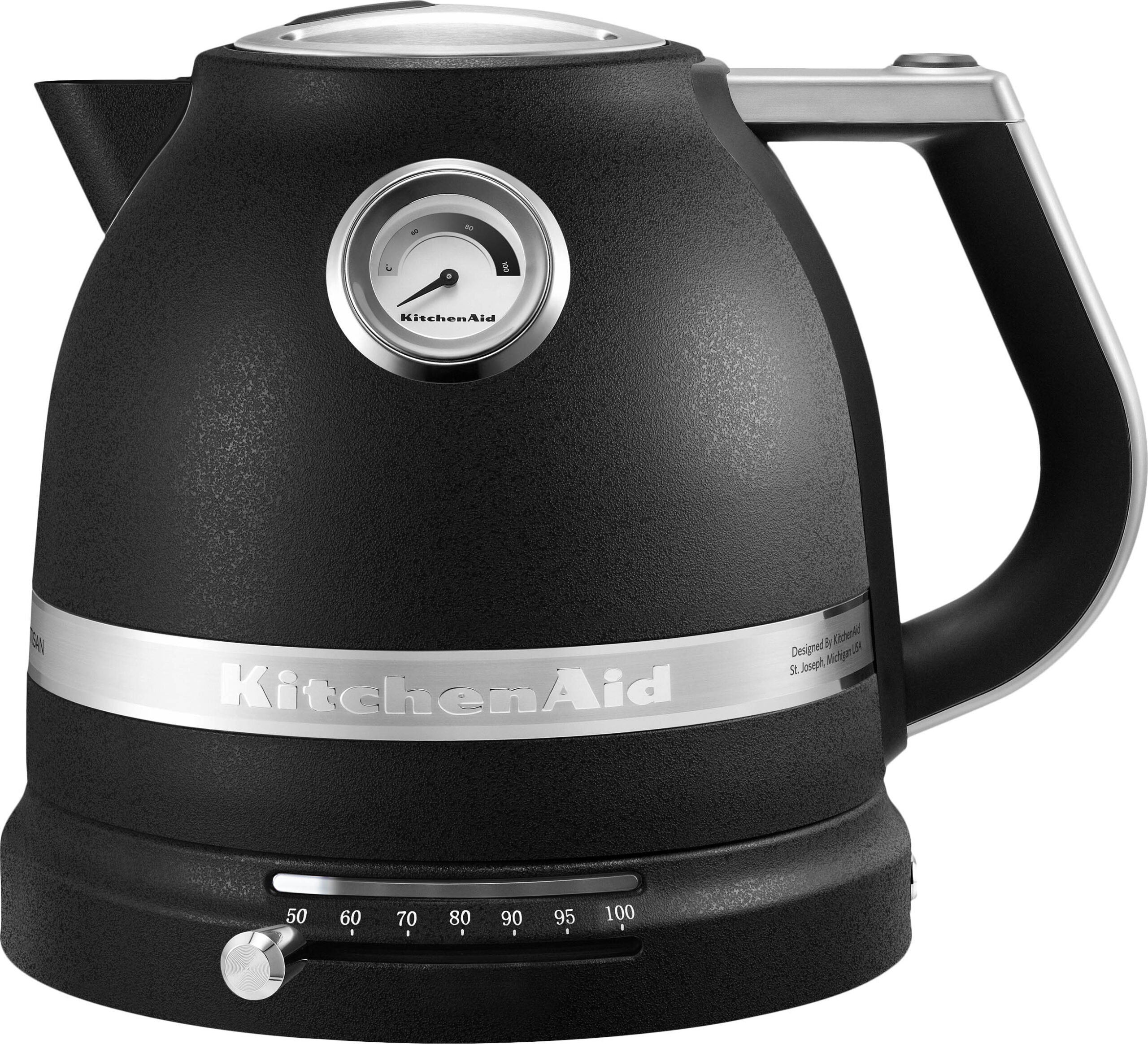 KitchenAid Artisan Elkedel Creme 1,5 Liter Rustic Black Str 1,5 liter - Elkedler hos Magasin