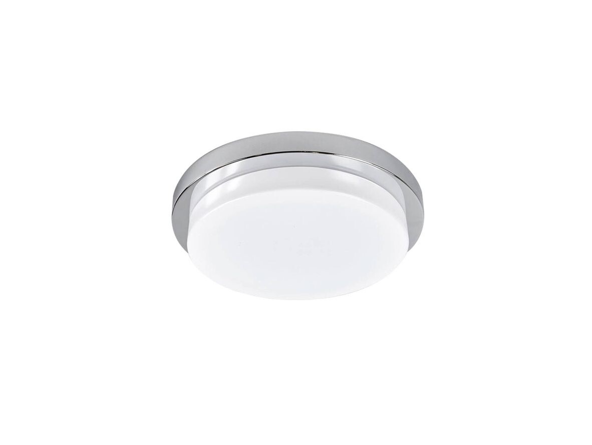 Lindby - Cordula LED Loftlampe IP44 Chrome/Opal