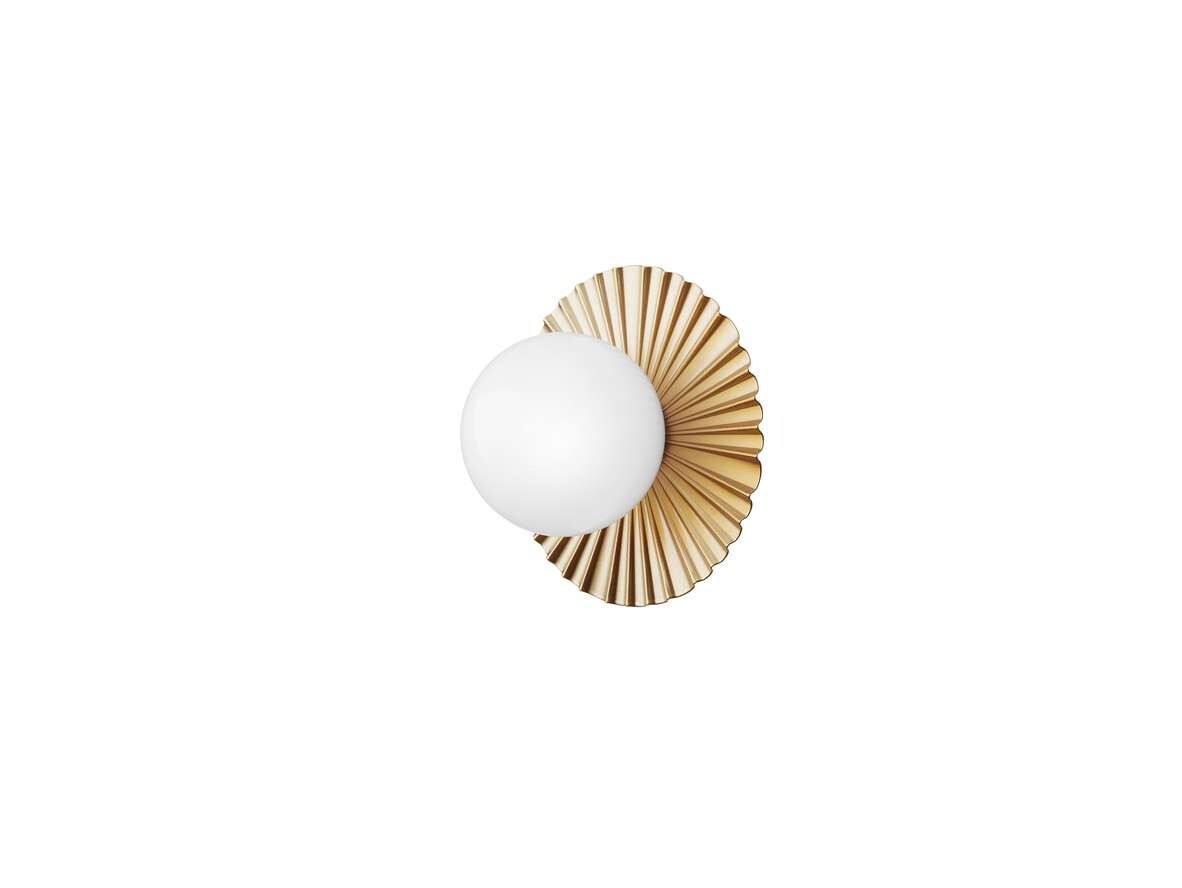 Nuura - Liila Muuse Væg-/Loftlampe IP44 Small Nordic Gold/Opal