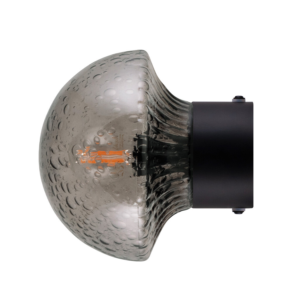 Globen Lighting - Fungo 16 Væg-/Loftlampe IP44 Røg/Sort