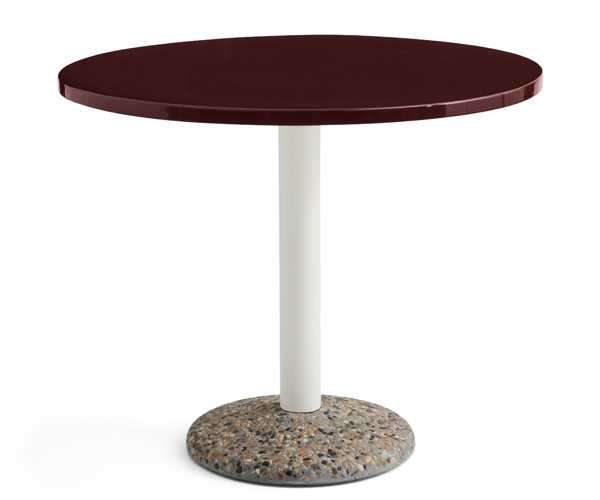 HAY Ceramic Table - Dia.90 - Bordeaux