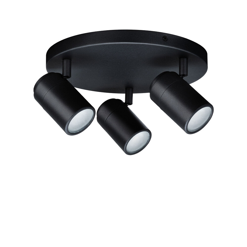 Paulmann - Zyli 3 Loftlampe IP44 Round Dim. Mat Sort